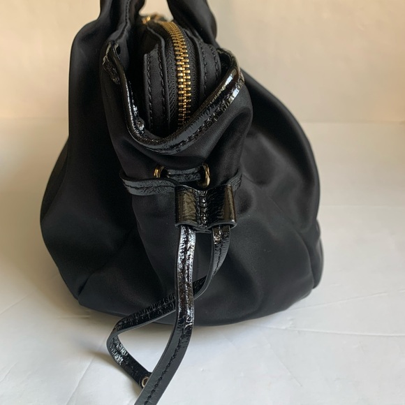 Kate Spade New York Small Shoulder Black Nylon & Leather Handbag - Picture 4 of 13